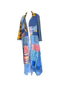  Custom Patchwork Denim Duster